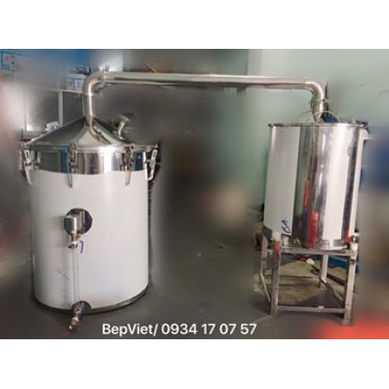 NỒI CHƯNG CẤT RƯỢU HAY NỒI NẤU RƯỢU ĐIỆN 200 LIT