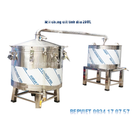 Nồi Chưng Cất Tinh Dầu 200L