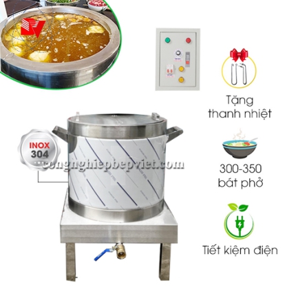 Nồi nấu phở bằng điên 150L