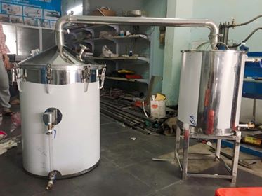 nồi nấu rượu 25kg/mẻ