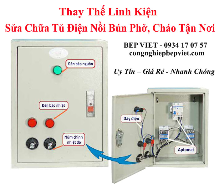 tủ điện nồi phở